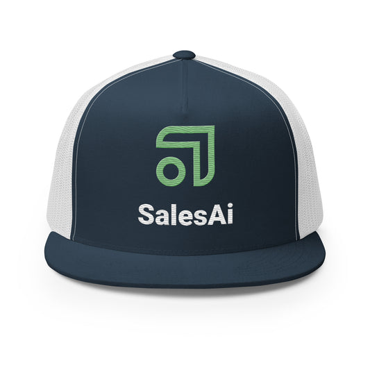 SalesAi - Classic Trucker Hat - Navy & White