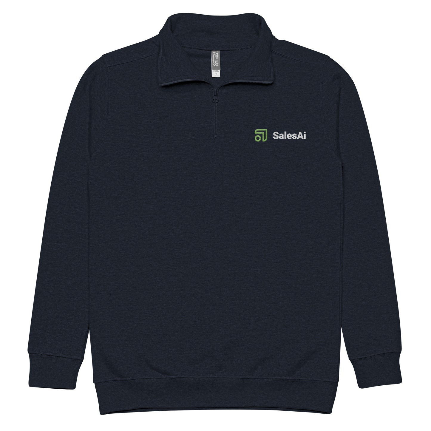 SalesAi - Navy Embroidered Fleece Quarter-Zip