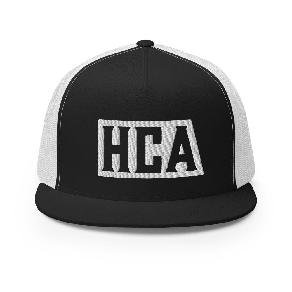 HCA - Black & White - Trucker Cap